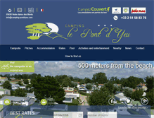 Tablet Screenshot of en.camping-pontdyeu.com